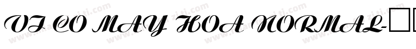 VI Co May Hoa Normal字体转换